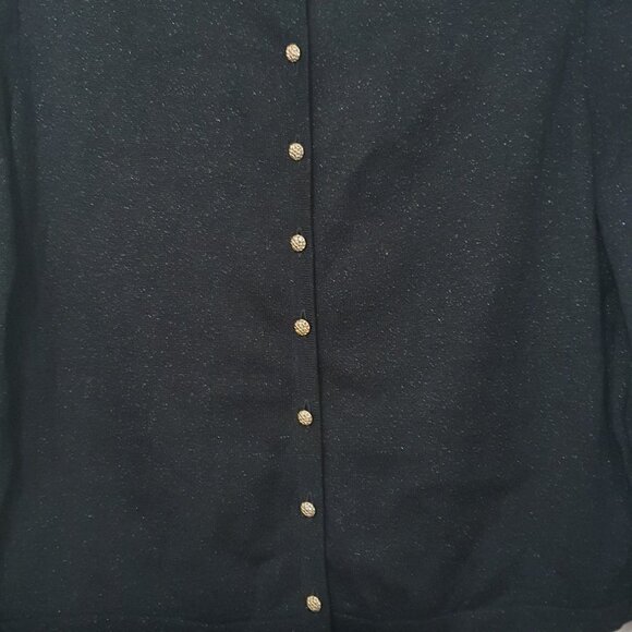 St. John Evening Blended Wool Glitter Blazer Jacket - Picture 10 of 11